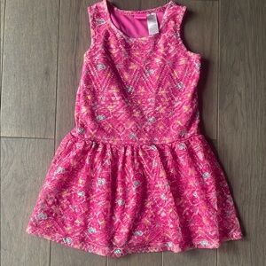 Pink Sleeveless Kids Dress
